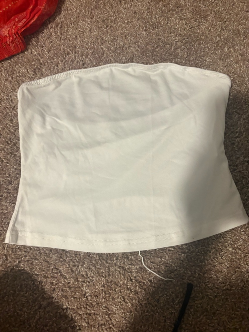 SHEIN White Strapless Tube Top